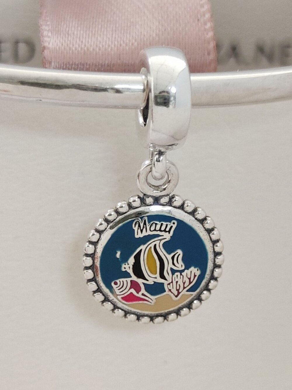 Pandora Hawaii Exclusive Maui Fish Dangle Charm Exclusive Travel Pendant